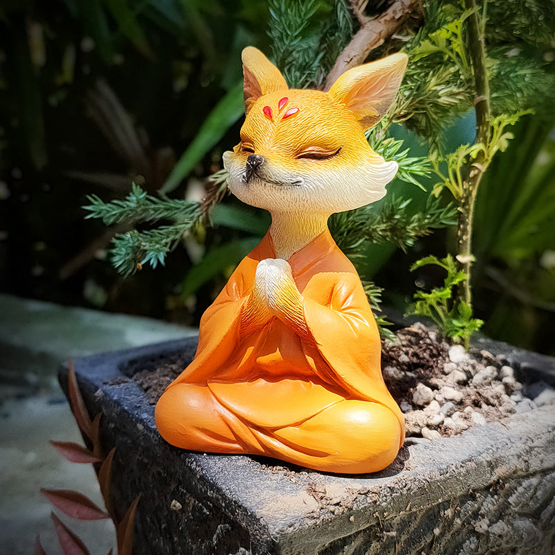 The Little Zen Fox in Orange